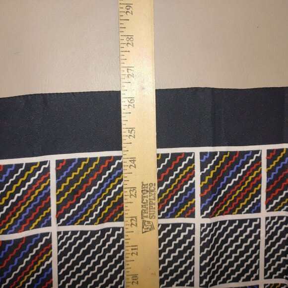 Totes Rain Scarf Water Repellent Italy Polyester Multicolor Geometric Design - Picture 2 of 9